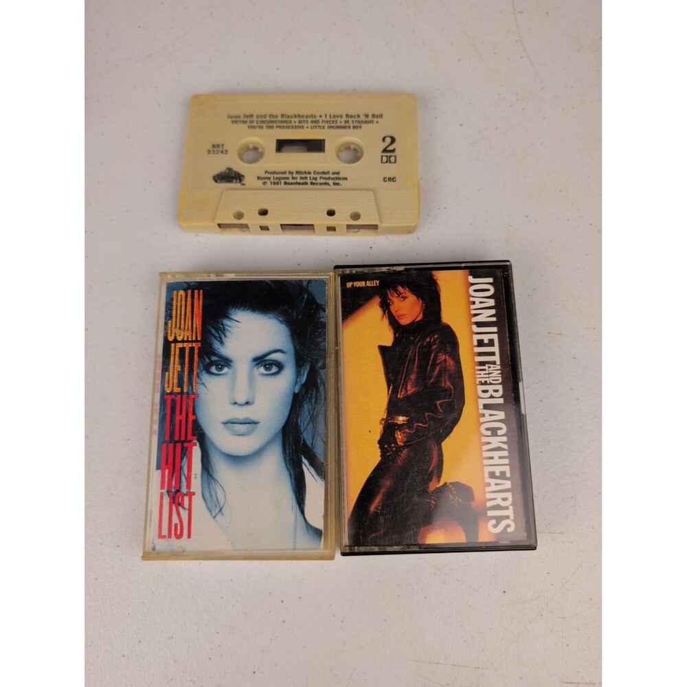 Joan Jett and the Blackhearts cassette lot of 3 up your alley i love rock n roll